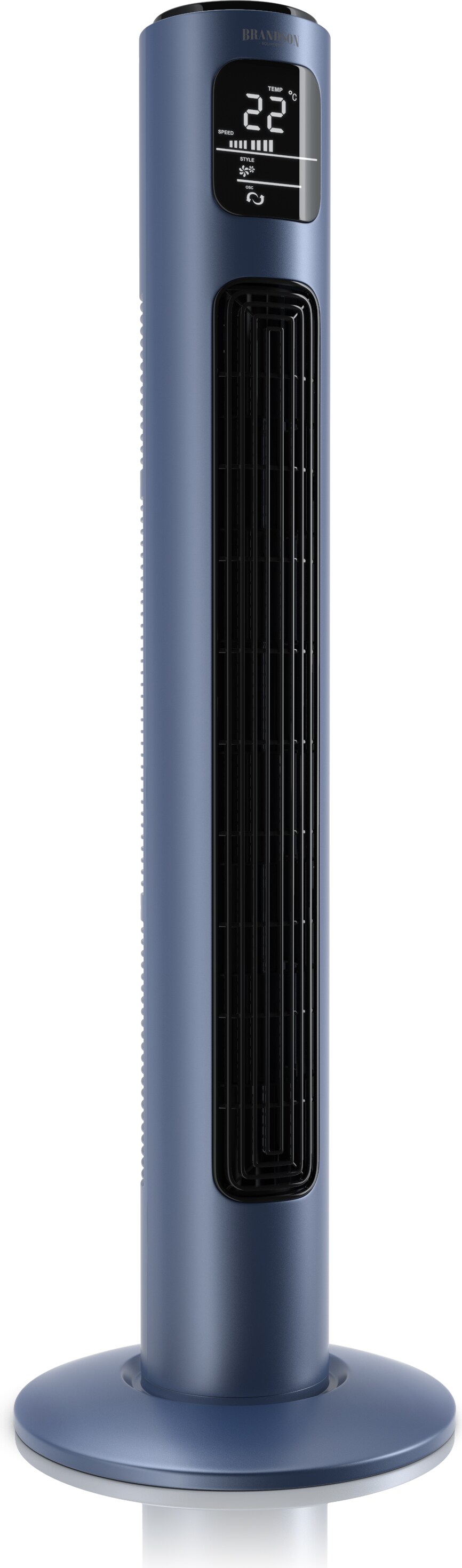 Brandson - Turmventilator mit Fernbedienung - Oszillation 60° - Standventilator - mobiler Lüfter - Tower Fan - 96 cm - 45W - Ventilator