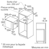 thumbnail of Micro-ondes encastrable solo BFL554MS0