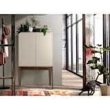 thumbnail of Angel Cerdá  Grijze vitrinekast met walnoten poten 3073C