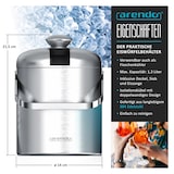 thumbnail of Arendo Eiseimer, Edelstahl, 1,3 l, doppelwandig, mit Deckel