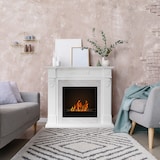 thumbnail of Bioethanol-Kamin Biokamin TRUMAN Weißer Marmoreffekt L121 x T38 x H108