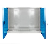 thumbnail of PROREGAL Werkzeugwandschrank mit 2 Türen + 1 Fachboden + 1 Schublade | HxBxT 75,5x105x31cm | Lichtgrau/Lichtblau