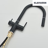 thumbnail of Jana | Torneira  de 3 vias premium preto mate |cozinha de osmose em aço inoxidável misturadora 360 °|Filtro 3 ligações arco alto