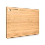 thumbnail of KLAMER Schneidebrett Bambus rutschfest mit Saftrille – Premium Holz-Brett, 45x30x2cm, leicht reinigbar, antiseptisch, umweltfreundlich, Natur-Holz