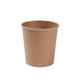 thumbnail of BIOZOYG 500 Stück Pappbecher 400ml für Eintöpfe und Eis aus ungebleichtem Kraftkarton, braun, Suppenbecher, Einwegbecher, biologisch abbaubar