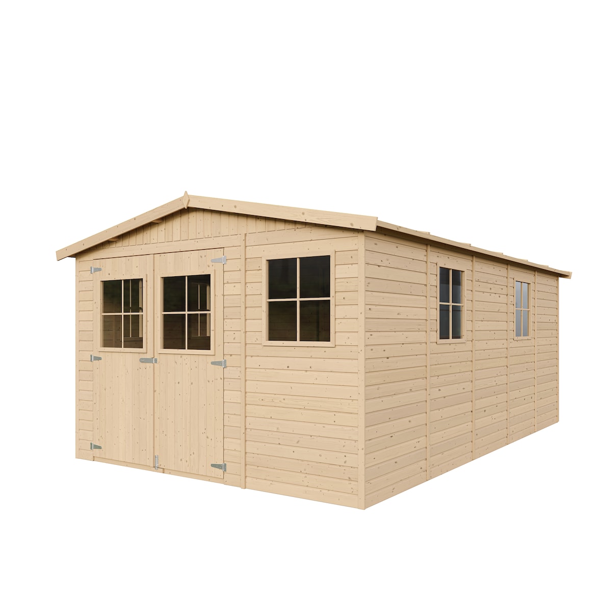 Caseta de jardín M337 – 303 x 493 cm – 15 m², sin suelo