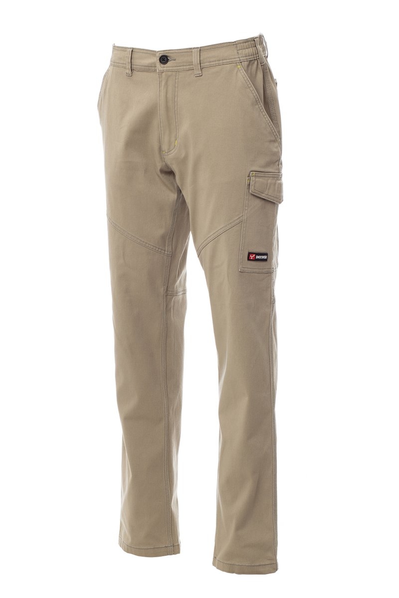 PAYPER Arbeitshose WORKER STRETCH - Unisex - Lock System - Dreifachnähte khaki 5XL