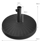 thumbnail of COSTWAY Sonnenschirmständer 22 kg, Schirmständer aus Kunstharz in Rattanoptik für Schirmstangen mit 38/48 mm Durchmesser