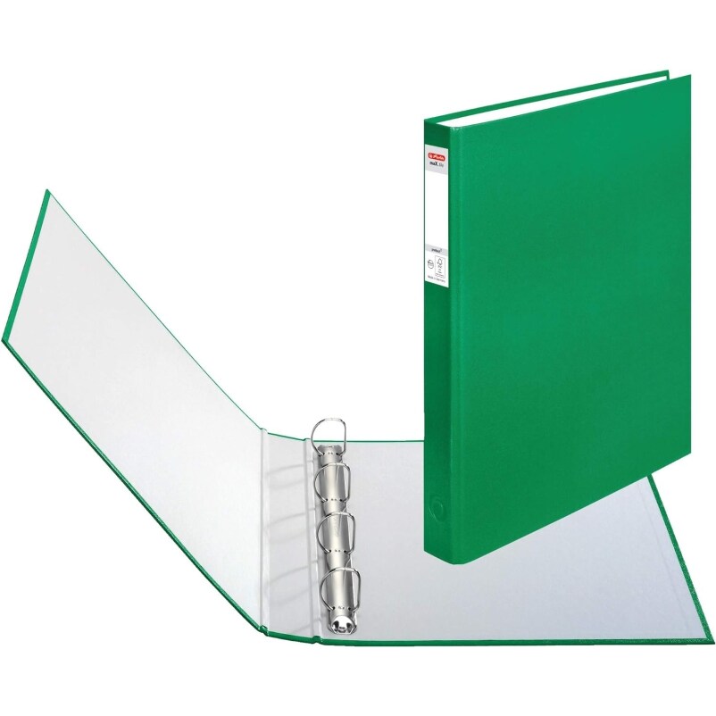 Classeur à 4 anneaux maX.file Protect A4, dos de 37 mm, vert