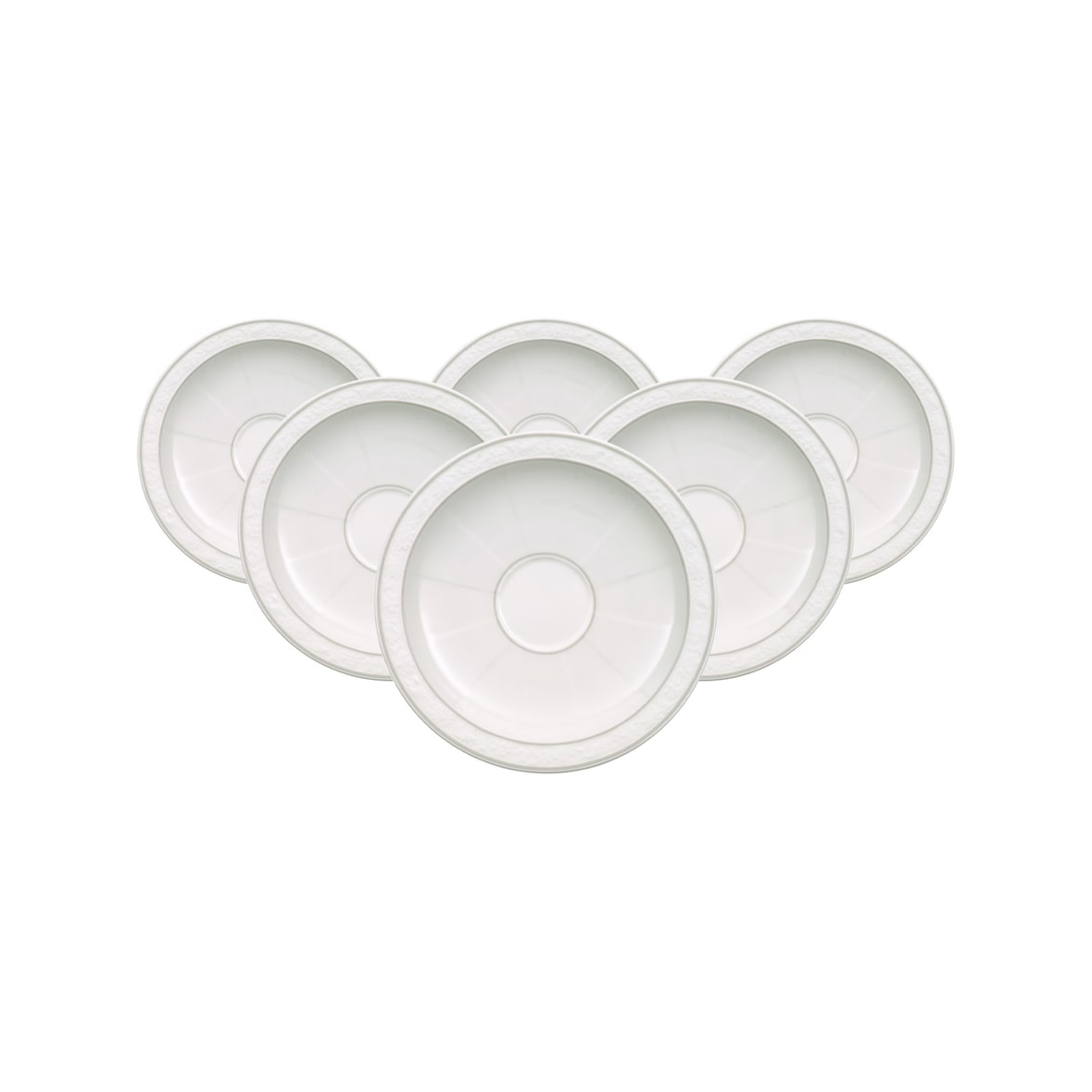 Villeroy & Boch Gray Pearl Espressountertasse ø 13 cm 6er Set