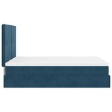 thumbnail of vidaXL Ottoman-Bett mit Matratzen & LEDs Dunkelblau 140x200 cm Samt
