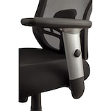 thumbnail of SIGMA Chaise de bureau SC401, plastique, hauteur d'assise réglable, noir/argenté