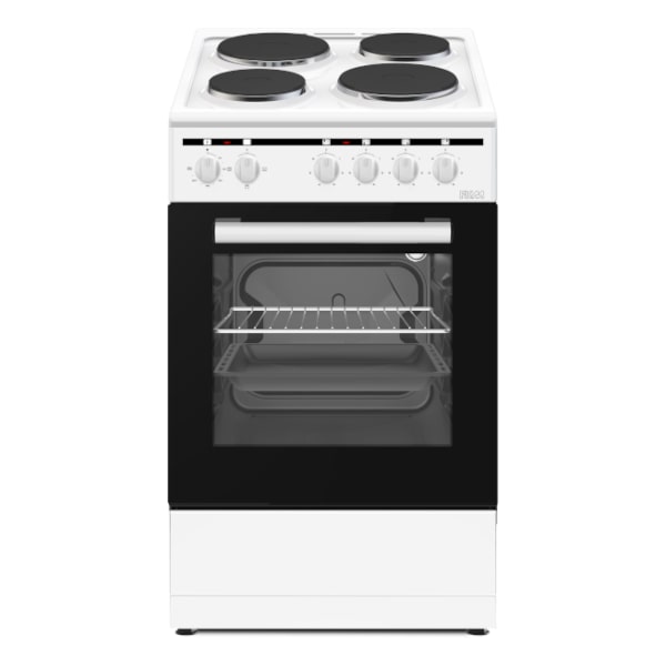 PKM Elektro-Standherd – 50 cm breit, Energieeffizienzklasse A , 2-fach verglaste Ofentür, mit Grillfunktion