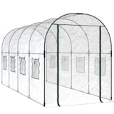 thumbnail of Helloshop26 - Tenda da serra per piante fiori e ortaggi trasparente 160 x 400 x 190 cm PVC e acciaio verniciato a polvere 02_0044664
