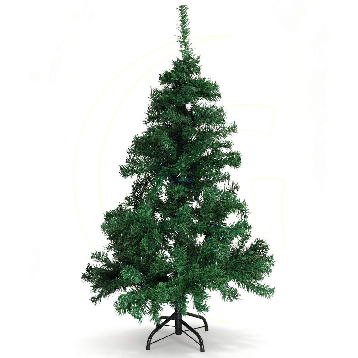 Künstlicher Weihnachtsbaum 120 cm mit Ständer, grüner Tannenbaum