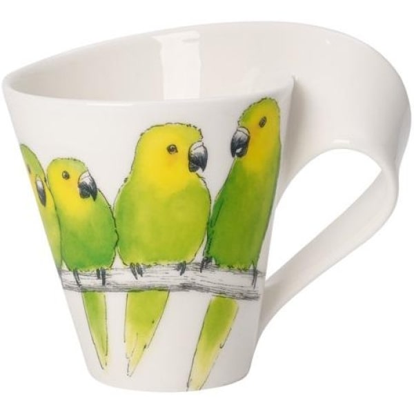 Villeroy & Boch NewWave Caffé Braunwangensittich Becher mit Henkel 300ml