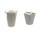 thumbnail of 500 Weiße Faltboxen Asiaboxen Ø 80-85 x 95 mm 500ml Dönerboxen Pommesboxen