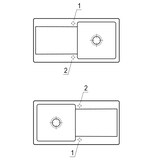 thumbnail of Villeroy&Boch Spülbecken, Küchenspüle Siluet 60 Weiß Alpin 100x51cm, Unterschrankbreite 60 cm