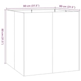 thumbnail of vidaXL Pflanzkübel Rostig 80x80x80 cm Wetterfester Stahl