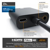thumbnail of CSL HDMI auf VGA, 3,5-mm-Klinke Audio- & Video-Adapter, 10 cm, Konverterkabel 1080p, digital zu analog