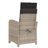 thumbnail of vidaXL Tuinstoelen 2 st verstelbaar voetensteun poly rattan lichtgrijs