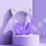 thumbnail of Casque Bluetooth Oreilles De Chat Lumineuses Ultra Mignon Avec Lecture TF Et AUX Rose 2 YONIS