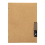 thumbnail of Securit® Porte-menu style nature en fibre naturelle imperméable beige - A5 (inclut un double insert affichant 4xA4)