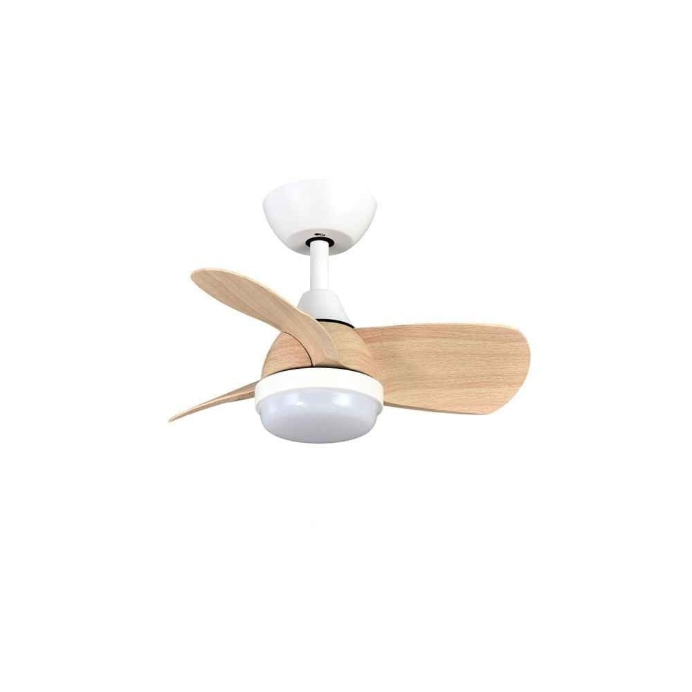 Ventilador Dc Pirdo Blanco Haya Led 24w Con 3 Temperaturas