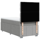 thumbnail of vidaXL Boxspringbett mit Matratze Hellgrau 90x200 cm Stoff