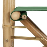 thumbnail of Chaises Pliables De Directeur Lot De 2 Vert Bambou Et Tissu