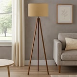 thumbnail of WellHome - Lámpara de pie 100% madera 21x38x140cm, casquillo - E27