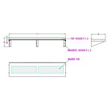 thumbnail of Combisteel Rfs Wandbord inklusive Konsolen aus Edelstahl AISI 430 1400x300x190mm
