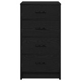 thumbnail of vidaXL Dressoir Zwart Eiken 40x41x75 cm Kunststof Hout