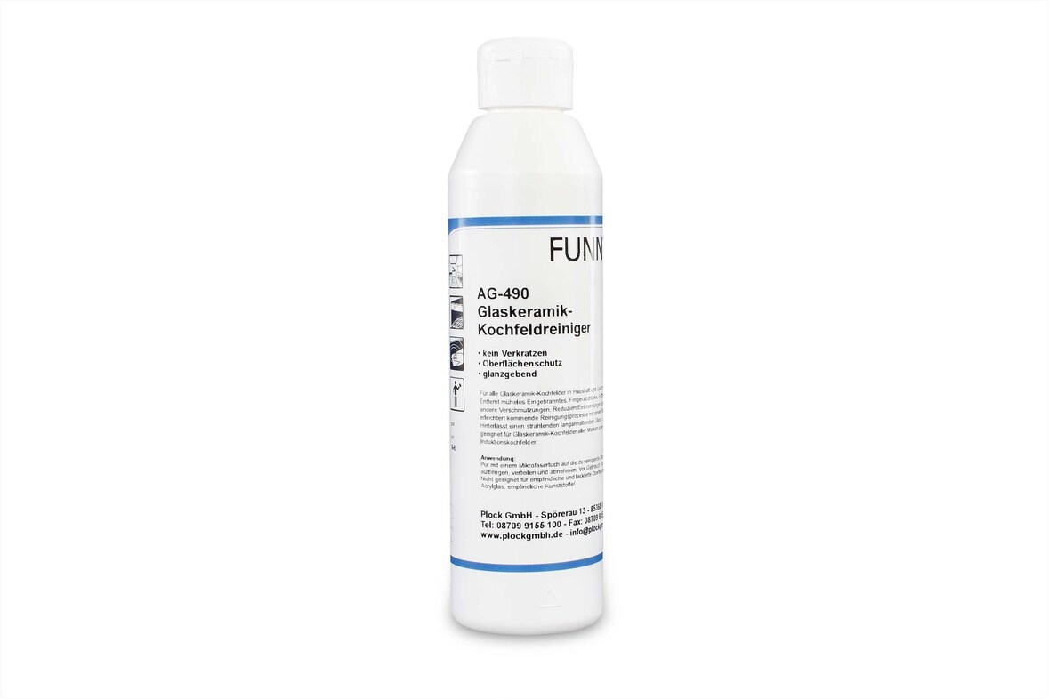 Glaskeramik- Kochfeld-Reiniger - 25 x 250 ml - VOC-Gehalt: 0 % - Fettlöser