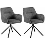 thumbnail of Set van 2 Eetkamerstoelen Tipton donkergrijs
