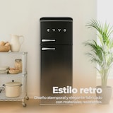 thumbnail of EVVO Frigorífico 2 puertas F45 Retro Negro, refrigerador 170 litros, congelador 45 litros, Crisper Zone