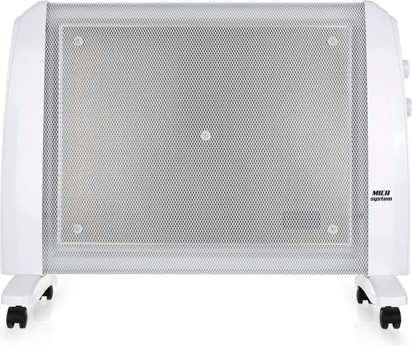 Orbegozo radiador de mica RM 1510, termostato regulable, 2 potencias de calor, dispositivo de seguridad antivuelco, sin fluido, 1500 W