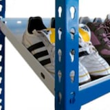 thumbnail of Scaffalatura metallica Simonclick senza viti 5 ripiani. Colore BLU/BIANCO 1800x800x400 mm