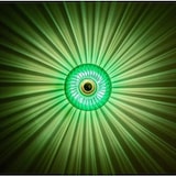 thumbnail of Wandlampe aus Glas GRACE - Grün und Gold