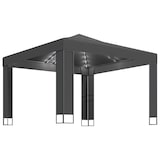 thumbnail of vidaXL Pavillon mit Doppeldach & LED-Lichterkette 3x3 m Anthrazit