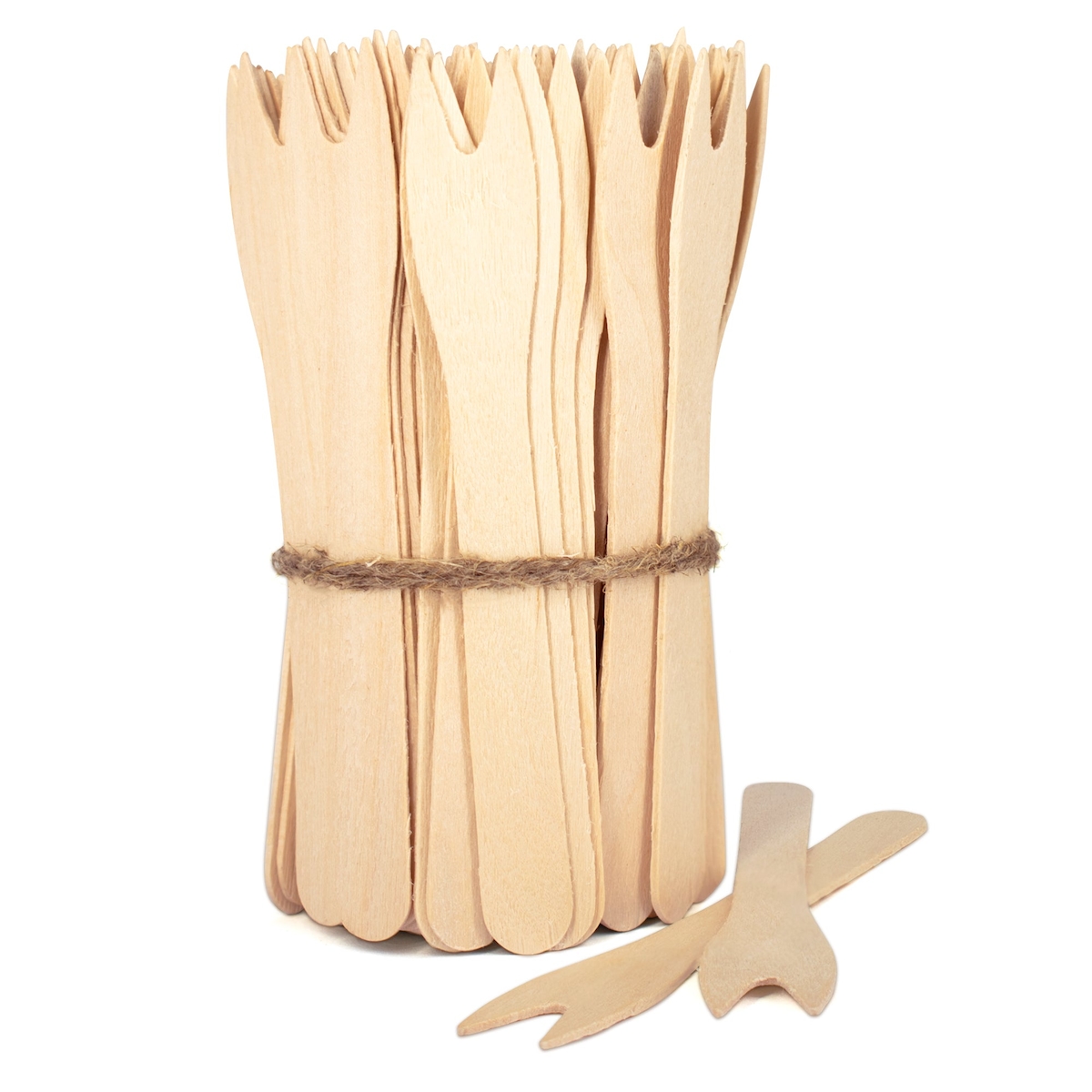Holz Pommesgabel - 12 cm: 10000 Stück