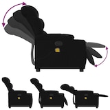 thumbnail of vidaXL Massagesessel Schwarz Stoff