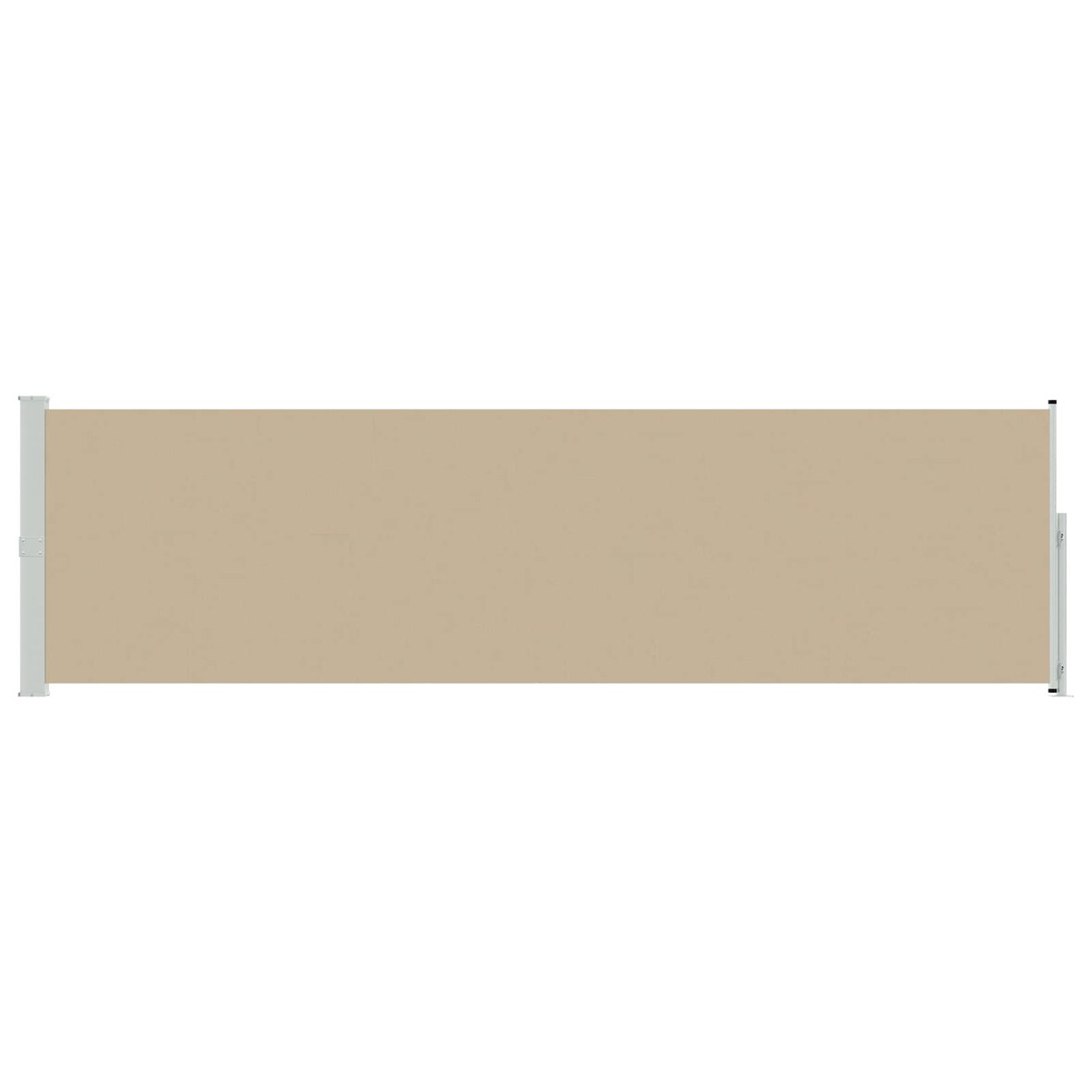 vidaXL Ausziehbares Seitenmarkise Beige 600 x 117 cm Polyester