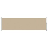 thumbnail of vidaXL Ausziehbares Seitenmarkise Beige 600 x 117 cm Polyester
