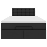 thumbnail of vidaXL Ottoman-Bett mit Matratze Schwarz 120x190 cm Kunstleder