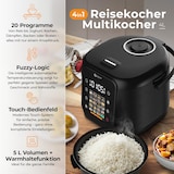 thumbnail of Balter Multikocher MK-02 Reiskocher mit 20 Programme, 4L Rice Cooker, Fuzzy-Logic, Dampfgarer