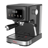 thumbnail of Máquina digital de café expresso e cappuccino com visor, 2 filtros, 1100 W, 20 bar [bomba italiana], depósito de 1,5 L, preta