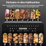 thumbnail of Heißluftfritteuse 23 L XXL | Airfryer mit Doppeltür & Sichtfenster, 15 programme, LED-Touch, Dual-Zone mit herausnehmbarer Trennwand, 2200 W