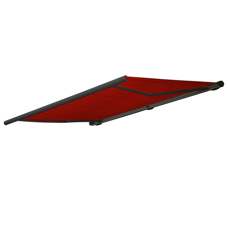 Ersatz-Bezug fr Markise T122, Vollkassette Ersatzbezug Sonnenschutz 4x3m ~  Acryl bordeaux-rot | METRO