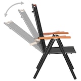 thumbnail of Helloshop26 - Juego de comedor para jardín exterior de 9 piezas de aluminio negro 02_0014063